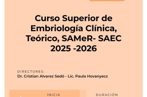 Curso Teórico de Embriología Clínica SAMeR‑SAEC 2025–2026