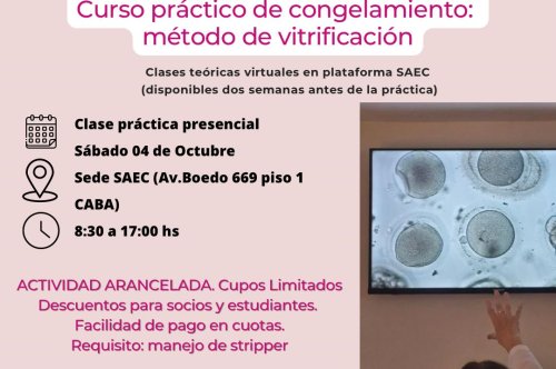 Curso práctico de congelamiento: Método de Vitrificación